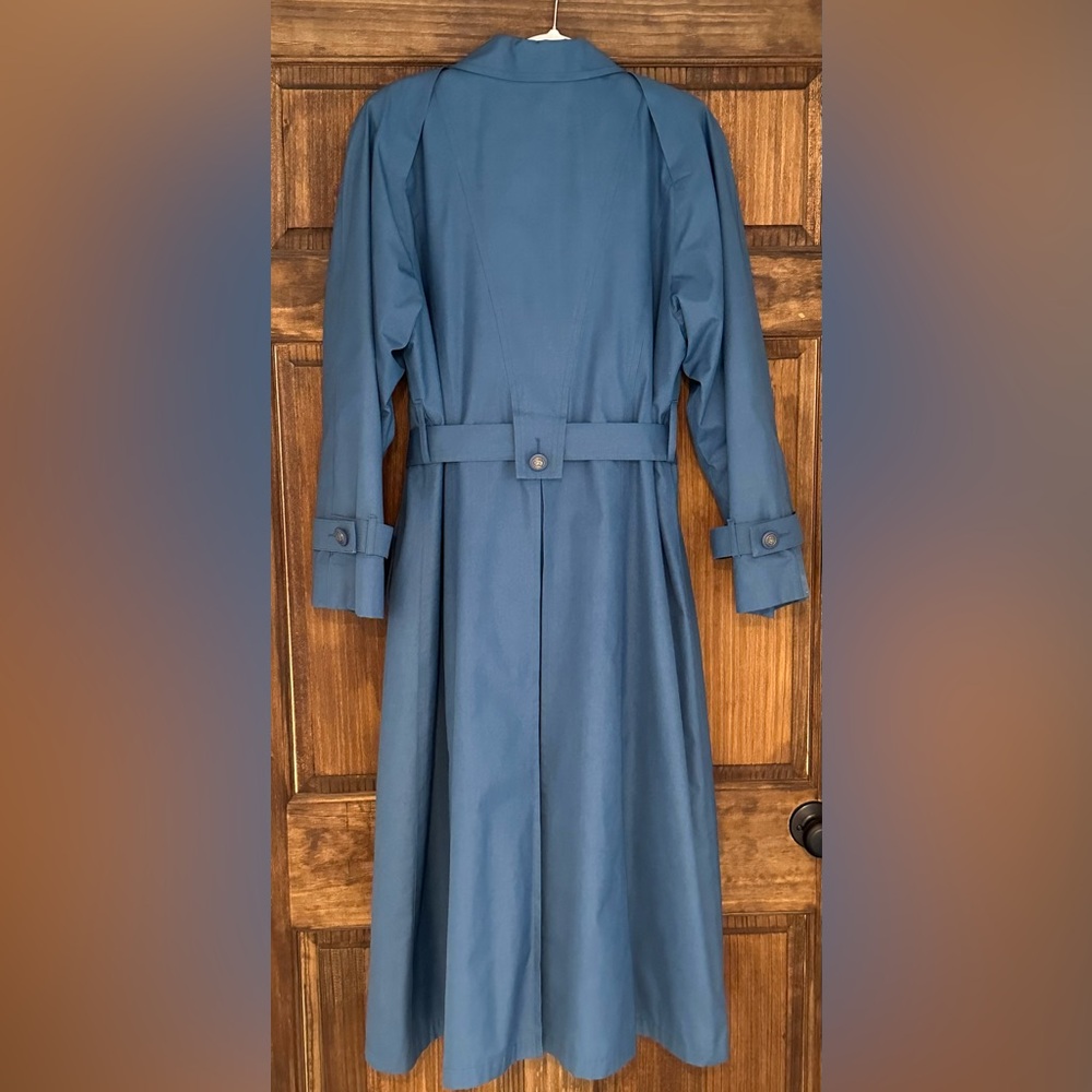 London Fog Vtg Long Trench Coat, Winter & Spring | 70s 80s USA| VTG SZ 12 Reg - Picture 2 of 11